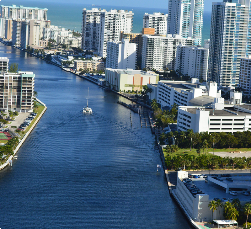 Vista del sur de la Florida