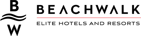 beachwalk elite hotel and resort logo horizontal red line black 2